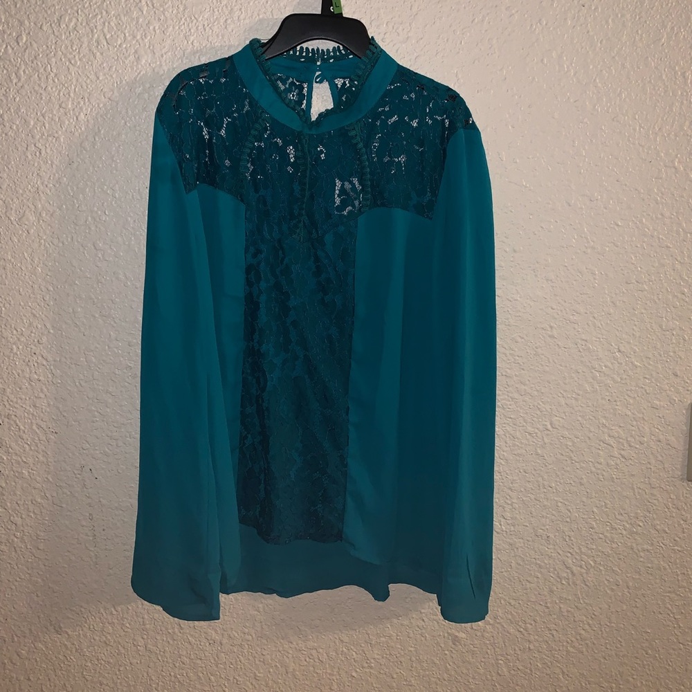 Turquoise blouse